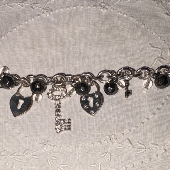 Jewelry - Silver and Black Charm Bracelet
